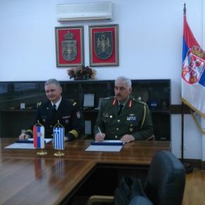 Ελλάδα – Σερβία υπέγραψαν Πρόγραμμα Στρατιωτικής Συνεργασίας –&nbsp;ΦΩΤΟ