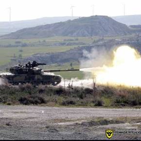 Με Βολές των Τεθωρακισμένων Τ-80 ,πήραν το βάπτισμα του Πυρός & τα Μπερέ οι Αρματιστές της&nbsp;Ε.Φ!
