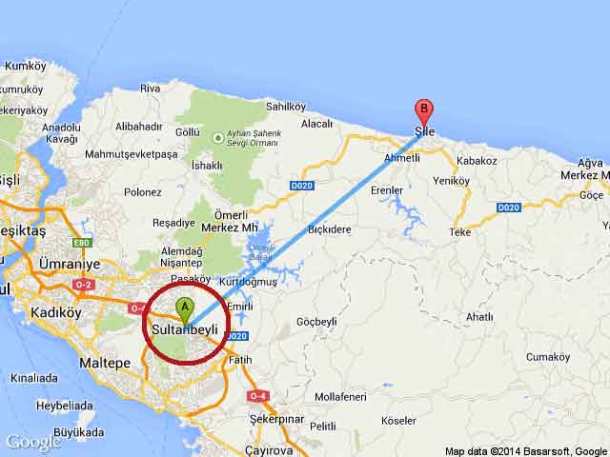 istanbul-sultanbeyli-sile-harita-km-uzaklik-mesafe-1