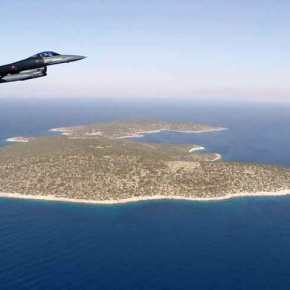 EKTAKTO: Eικονικός βομβαρδισμός του ελληνικού φυλακίου στο Φαρμακονήσι από τουρκικά&nbsp;μαχητικά