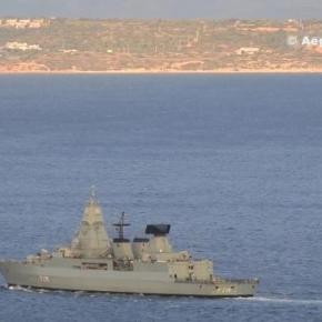 Απίστευτοι ελιγμοί γερμανικής φρεγάτας στο Αιγαίο –&nbsp;ΒΙΝΤΕΟ