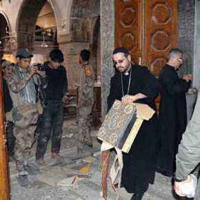 Θεία λειτουργία στη γη που λεηλάτησε το&nbsp;ISIS