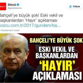 ΤΟΥΡΚΙΑ ΔΗΜΟΨΗΦΙΣΜΑ: “Πούλησαν” τον Ερντογάν στελέχη των Γκρίζων Λύκων! Ψηφίζουν&nbsp;ΟΧΙ