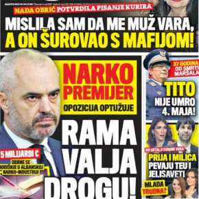 ΚΟΠΡΙΤΕΣ! ΑΤΙΜΗ ΦΑΡΑ!! Έμπορος Ναρκωτικών ο ΚΑΤΣΑΠΛΙΑΣ πρωθυπουργός της&nbsp;Αλβανίας!!!