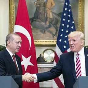 Ο Ν.Τραμπ ως νέος Τσώρτσιλ πρόσφερε στον Ερντογάν «μερίδιο» σε Αιγαίο και Α.Μεσόγειο για να τον αποσπάσει από την «αγκαλιά» του&nbsp;Β.Πούτιν!