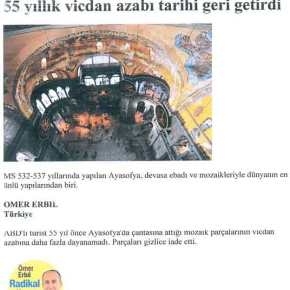 50 ΧΡΟΝΙΑ ΜΕΤΑ ΤΟ ΘΑΥΜΑ ΤΩΝ ΕΙΚΟΝΩΝ ΤΗΣ ΑΓΙΑΣ ΣΟΦΙΑΣ ΠΟΥ ΑΦΗΣΕ ΑΦΩΝΟΥΣ ΤΟΥΣ&nbsp;ΤΟΥΡΚΟΥΣ!