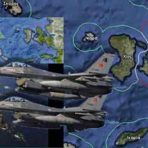 Υπέρπτηση στους Καλογήρους από τουρκικά F&nbsp;16