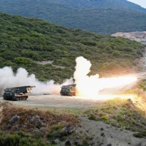 1η ΣΤΡΑΤΙΑ – Δ΄ ΣΣ: Βολές με τις Μοίρες Πολλαπλών Εκτοξευτών Πυραύλων&nbsp;MLRS