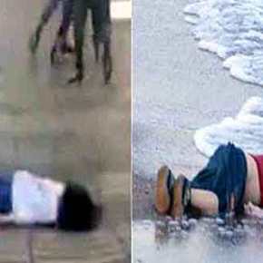 Μαντέψτε ποια φωτογραφία από τις δύο θέλουν τα ΜΜΕ να σας αποκρύψουν και ποια να προβάλλουν κατά&nbsp;κόρον