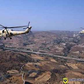 Ρωσική ασπίδα στην Κύπρο: Μαζική απογείωση των θηριωδών gunship Mil&nbsp;Mi-35P