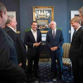 Ολοκληρώθηκε η συνάντηση Πενς – Τσίπρα στον Λευκό&nbsp;Οίκο