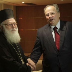Συγχαρητήρια Κοτζιά στον Αρχιεπίσκοπο&nbsp;Αναστάσιο