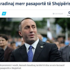 Ο πρωθυπουργός του Κοσόβου έλαβε διαβατήριο της&nbsp;Αλβανίας