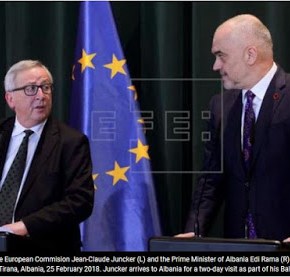 Ο Γιουγκέρ προέτρεψε την Αλβανία να επιλύσει πρώτα τις εδαφικές διαφορές με την&nbsp;Ελλάδα