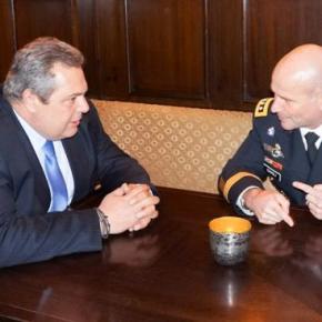 Τετ-α-τετ Καμμένου με τον Διοικητή των Αμερικανικών Δυνάμεων στην&nbsp;Ευρώπη