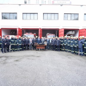Η Τουρκία δώρισε σύγχρονο εξοπλισμό στην Πυροσβεστική των&nbsp;Τιράνων