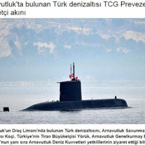 Τουρκικό υποβρύχιο στο Δυρράχιο, αλβανικό πολεμικό στη&nbsp;Σμύρνη