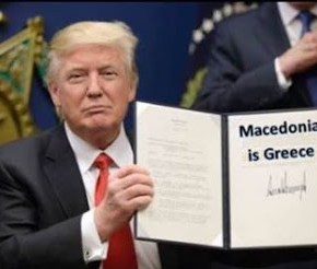 « Ο Τραμπ λέει ότι τα Σκόπια δεν μπαίνουν στο ΝΑΤΟ με το συνταγματικό τους&nbsp;όνομα»