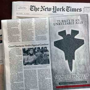 Καταχώρηση-κόλαφος για την Τουρκία στους Νew York Times: «Είναι αναξιόπιστη χώρα – Μην της πουλήσετε&nbsp;F-35»