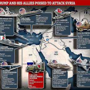 Σε πλήρη επιθετική διάταξη οι δυνάμεις ΗΠΑ-Βρετανίας-Γαλλίας – Η γεωγραφική εμπλοκή της&nbsp;Κύπρου