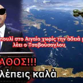 «Ούτε πουλί στο Αιγαίο χωρίς την άδειά μας» λέει ο&nbsp;Τσαβούσογλου