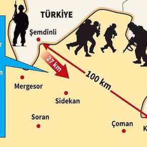 Ο ΕΡΝΤΟΓΑΝ ΑΝΗΓΓΕΙΛΕ ΕΙΣΒΟΛΗ ΣΤΟ ΙΡΑΚ ΣΕ ΒΑΘΟΣ 110&nbsp;ΧΙΛΙΟΜΕΤΡΩΝ