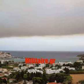 Το Αιγαίο “σκεπάστηκε” από τον καπνό των πυρκαγιών της Αττικής!&nbsp;Φωτογραφία