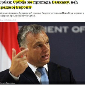 Πρωθυπουργός Ουγγαρίας: Η Σερβία δεν ανήκει στα Βαλκάνια, αλλά στην Κεντρική&nbsp;Ευρώπη