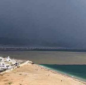 Απόκοσμο θέαμα στον Σαρωνικό: Δείτε το προκάλεσε η καταιγίδα στην θάλασσα&nbsp;(φωτό)