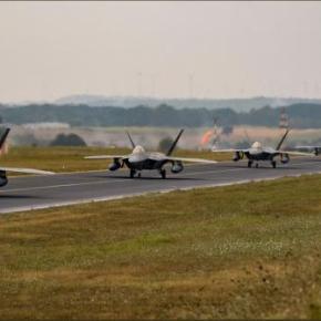 Λάρισα: Τα F-22 Raptor της USAFE – AFAFRICA στην 110 Πτέρυγα&nbsp;Μάχης