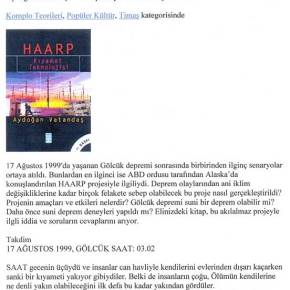 Ο ΦΟΝΙΚΟΣ ΣΕΙΣΜΟΣ ΤΗΣ ΤΟΥΡΚΙΑΣ ΣΤΙΣ 17/8/1999 ΗΤΑΝ ΠΡΑΓΜΑΤΙ ΣΕΙΣΜΟΣ&nbsp;;