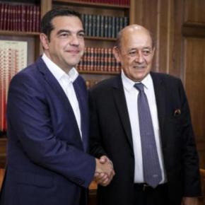 Γάλλος ΥΠΕΞ: Συνάντηση στο Μέγαρο Μαξίμου με τον Αλέξη Τσίπρα –&nbsp;ΦΩΤΟ