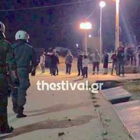 Αγρια επεισόδια με μαχαίρια και πετροπόλεμο μεταξύ προσφύγων στα Διαβατά&nbsp;[βίντεο]