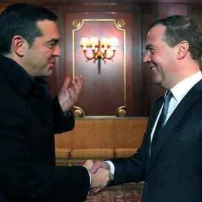 Ενεργειακά και οικονομικά ζητήματα στο επίκεντρο της συνάντησης Τσίπρα –&nbsp;Μεντβέντεφ