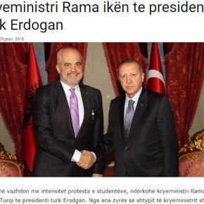 Ξαφνική αναχώρηση: Ο πρωθυπουργός της Αλβανίας σε συνάντηση με τον Τούρκο&nbsp;πρόεδρο