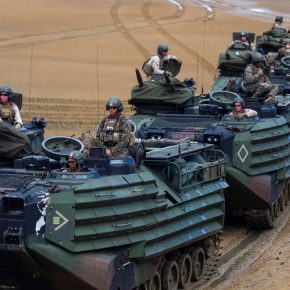 Παρουσίαση του AAV7A1 στους Πεζοναύτες στον Βόλο, στην 32 ΤΑΞ Π/Ν – ΜΟΡΑΒΑΣ με αφορμή&nbsp;άσκηση