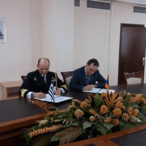 Υπογραφή προγράμματος στρατιωτικής συνεργασίας (ΠΣΣ) Ελλάδος- Αρμενίας&nbsp;2019