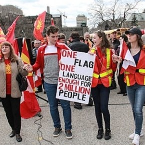 Οι Σλάβοι των Σκοπίων στον Καναδά διαδήλωσαν κατά του νέου&nbsp;ονόματος