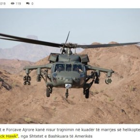 Οι Αμερικανοί εκπαιδεύουν τους Αλβανούς στη λειτουργία των ελικοπτέρων Black&nbsp;Hawk