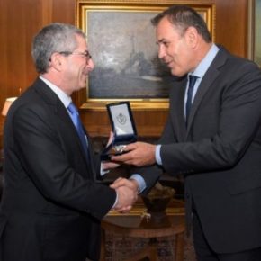 Συνάντηση του ΥΕΘΑ, Ν.Παναγιωτόπουλου με τον διευθυντή Αμυντικής Πολιτικής του&nbsp;Ισραήλ