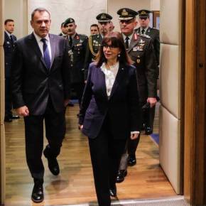 Το πρώτο ηχηρό μήνυμα της Σακελλαροπούλου στην Τουρκία: Αδιαπραγμάτευτη η εθνική μας&nbsp;κυριαρχία