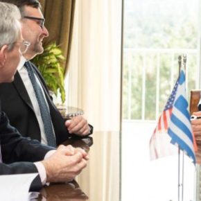 Συνάντηση Ν. Παναγιωτόπουλου με Τζέφρι Πάιατ και τον υφυπουργό Πάλμερ για την αμυντική συνεργασία και το&nbsp;μεταναστευτικό