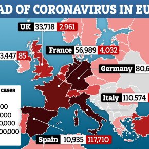 Κορωνοϊός: Πάνω από 40.000 οι νεκροί στην Ευρώπη! Σύμφωνα με καταμέτρηση του Γαλλικού&nbsp;Πρακτορείου