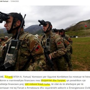 Από την Τουρκία: Εκσυγχρονισμός των ενόπλων δυνάμεων της Αλβανίας με 16,5 εκατ.&nbsp;δολάρια
