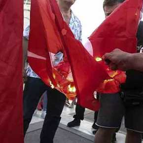 Ημέρα χαράς η επέτειος της γενοκτονίας των Ποντίων για τον Ερντογάν και το ελληνικό ΥΠΕΞ καταδίκασε το κάψιμο οποιουδήποτε εθνικού&nbsp;συμβόλου