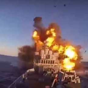 Σοκαριστικό βίντεο-ντοκουμέντο: Η στιγμή που ο πύραυλος χτυπάει και βυθίζει το ιρανικό&nbsp;πλοίο