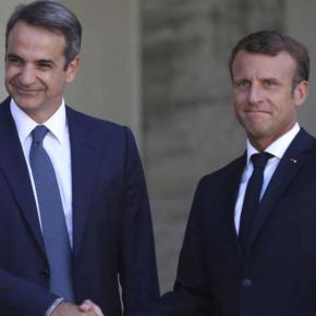 «Έδωσαν τα χέρια» Μακρόν-Μητσοτάκης: Ξεκινά πρόγραμμα επανεξοπλισμού για τις&nbsp;Ε.Δ.
