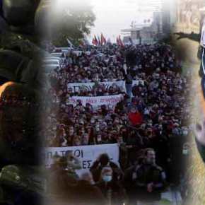 Τo βίντεο που έκρυψαν αριστερά ΜΜΕ- Αναρχική γρονθοκοπεί&nbsp;αστυνομικό