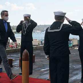 Στο αεροπλανοφόρο Eisenhower ο&nbsp;Μητσοτάκης