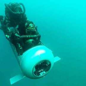 Επίδειξη Diver Propulsion Device (DPD) από Τούρκους SAT στα πλαίσια της άσκησης «Deniz Kurdu&nbsp;2021»